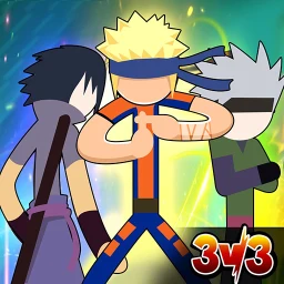 Ícone de Stickman Ninja 3v3 Battle